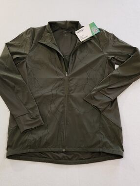 Cep Men's Olive Activating Performance Full-Zip Jacket Size Small
